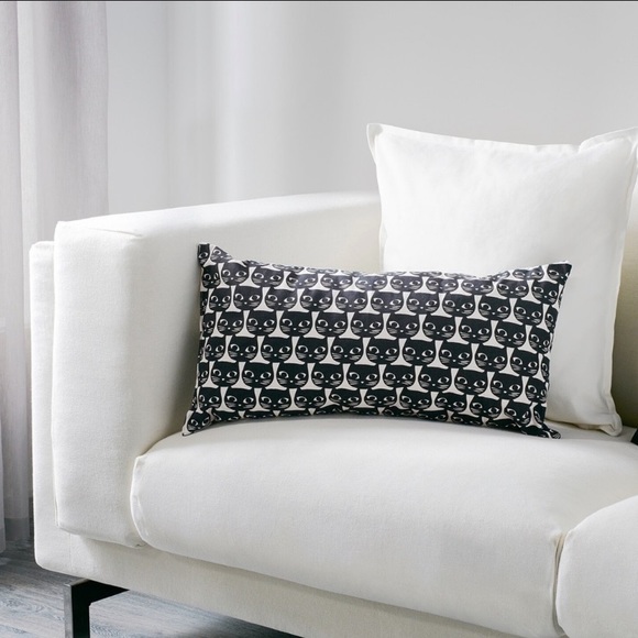IKEA Accents Ikea Cat Pillow Black And White Used Euc Poshmark